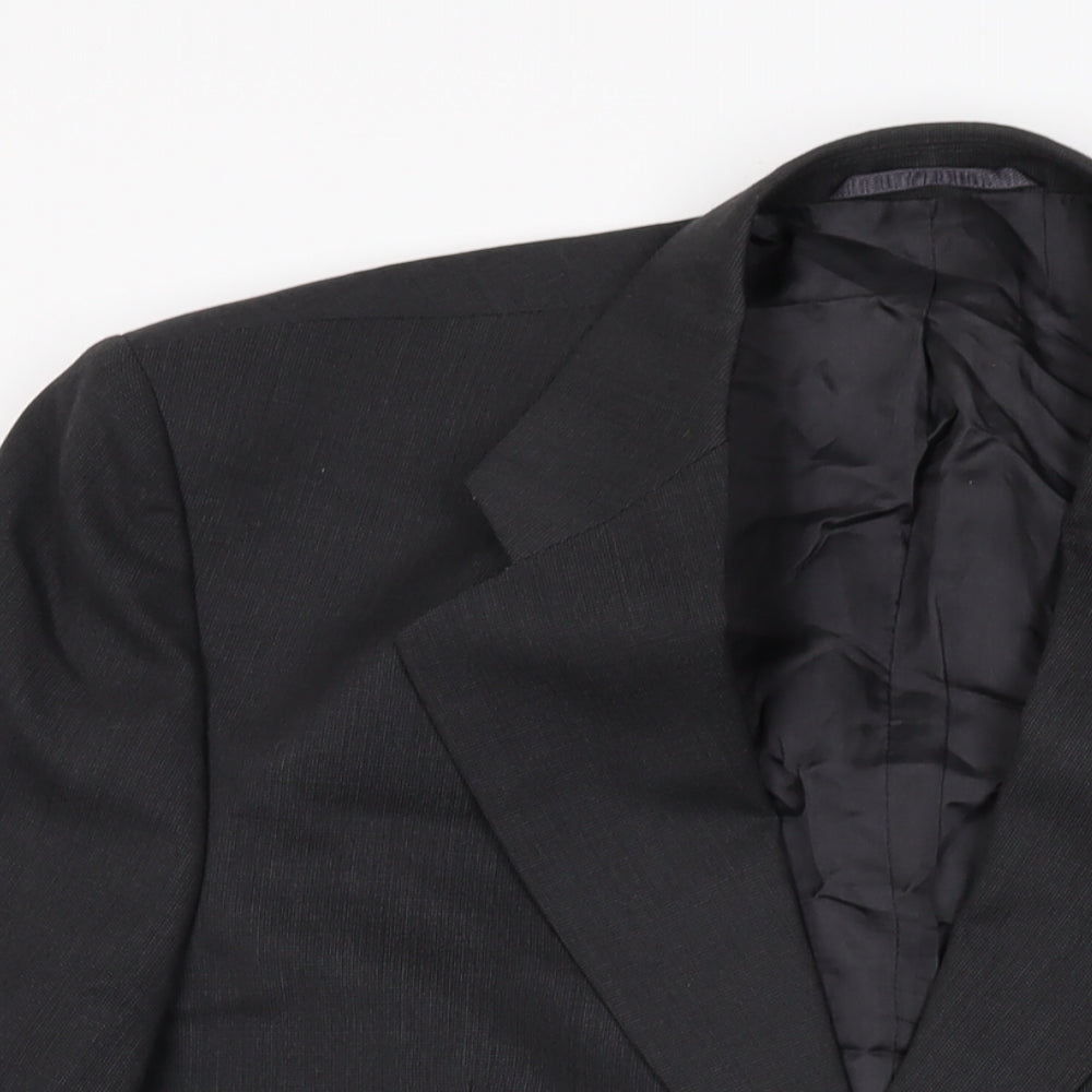 Mens UK Size 42 Scott International Regular Black Suit Jacket