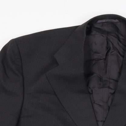 Mens UK Size 42 Scott International Regular Black Suit Jacket