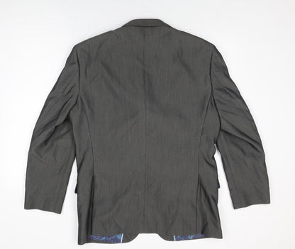 Mens UK Size 40 Jacamo Regular Grey Suit Jacket