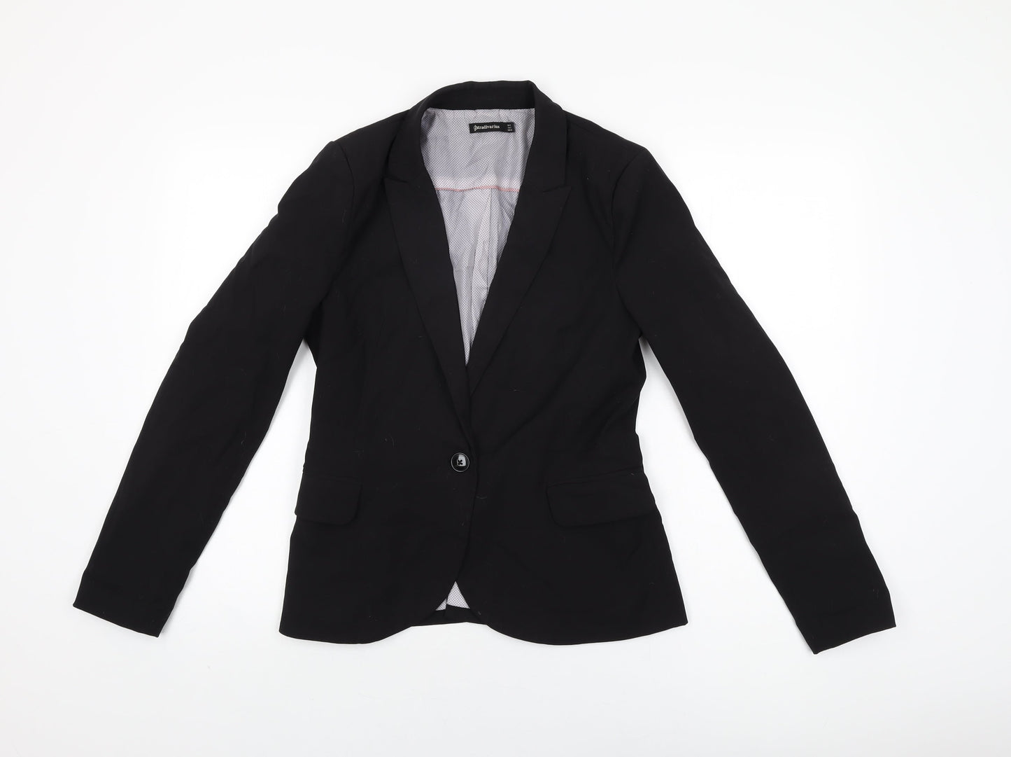Womens UK Size S Stradivarius Black Jacket