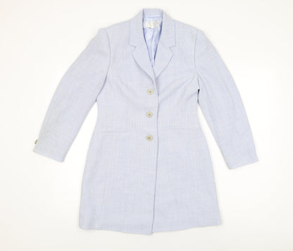 Womens UK Size 8 Precis Blue Overcoat