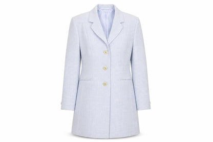 Womens UK Size 8 Precis Blue Overcoat