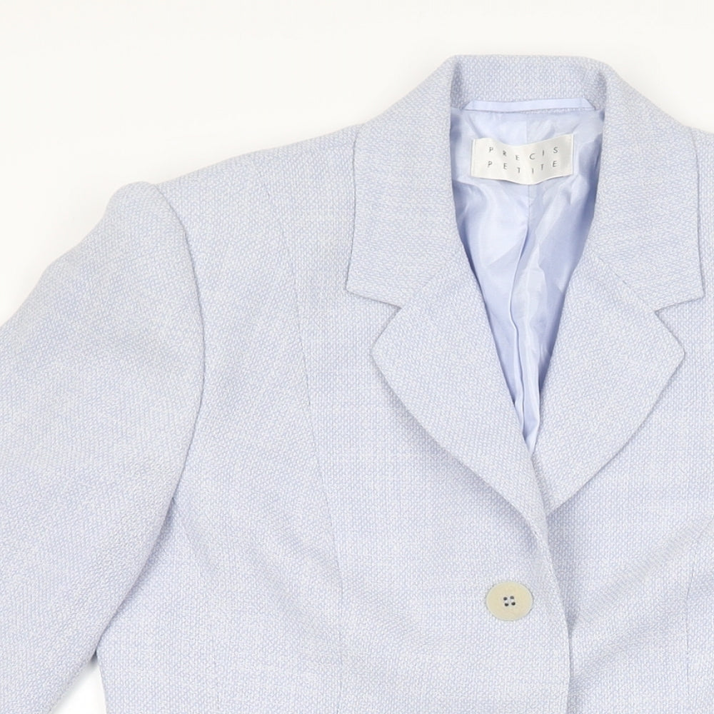 Womens UK Size 8 Precis Blue Overcoat
