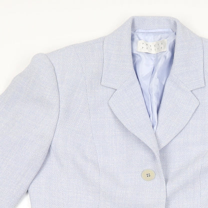 Womens UK Size 8 Precis Blue Overcoat