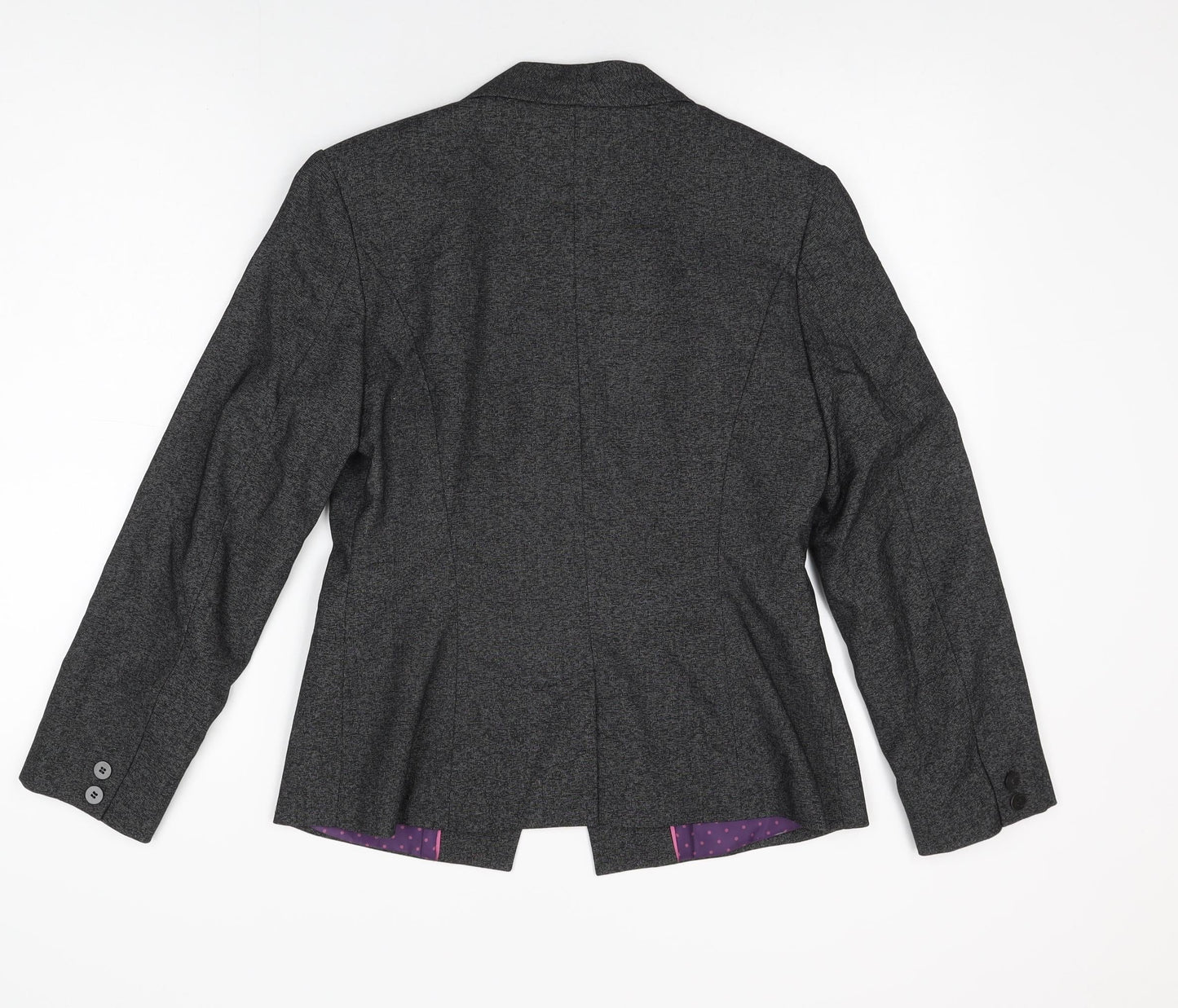 NEXT Womens Black Polyester Jacket Suit Jacket Size 10