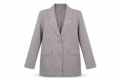 Noisy may Womens Grey Jacket Blazer Size M Button