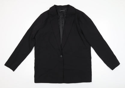 Womens UK Size 12 PRETTYLITTLETHING Black Jacket