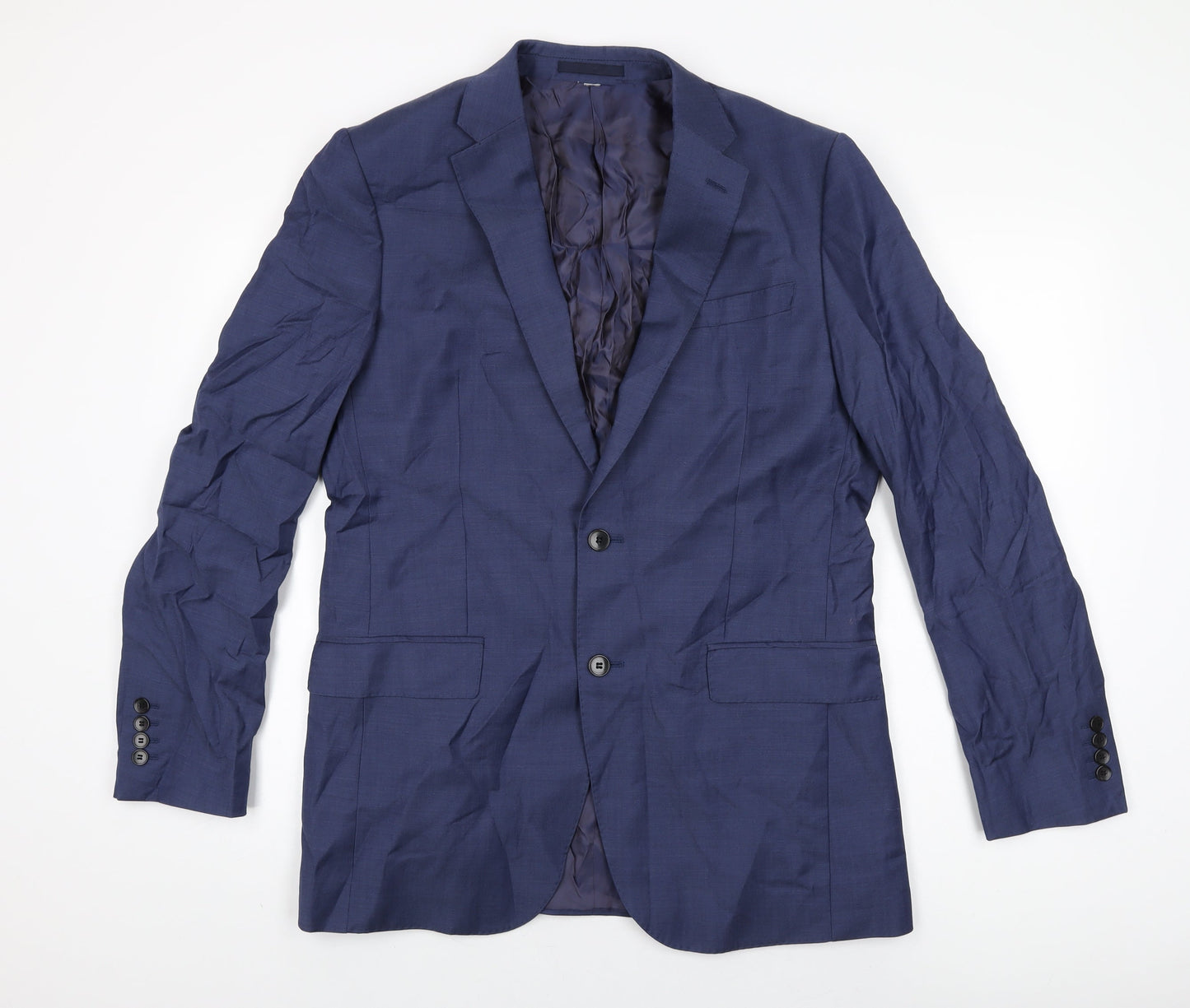Mens UK Size 44 Marks and Spencer Regular Blue Suit Jacket