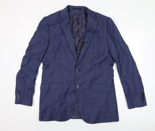 Mens UK Size 44 Marks and Spencer Regular Blue Suit Jacket