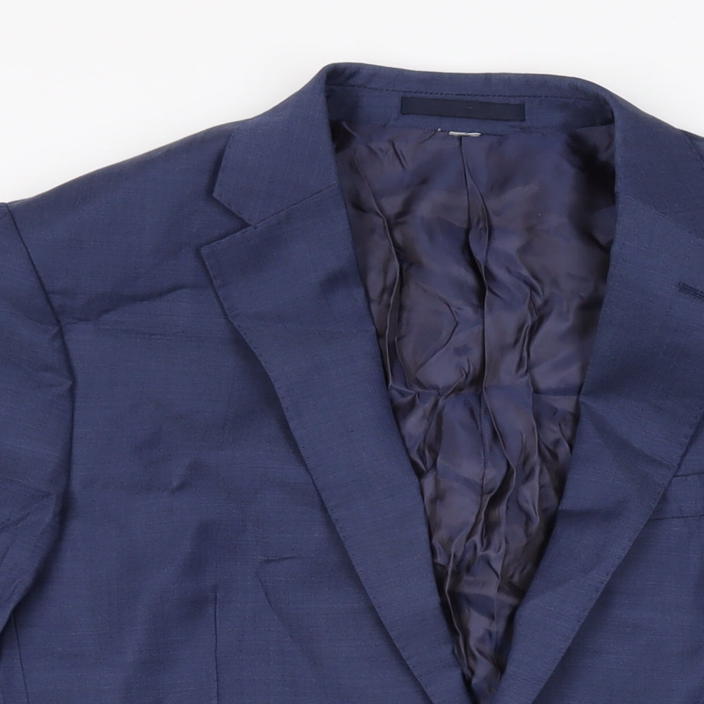 Mens UK Size 44 Marks and Spencer Regular Blue Suit Jacket