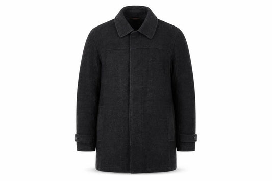 Mens UK Size S Debenhams Black Overcoat