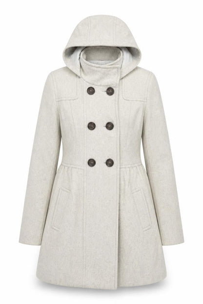 Womens UK Size 8 H&M Grey Overcoat