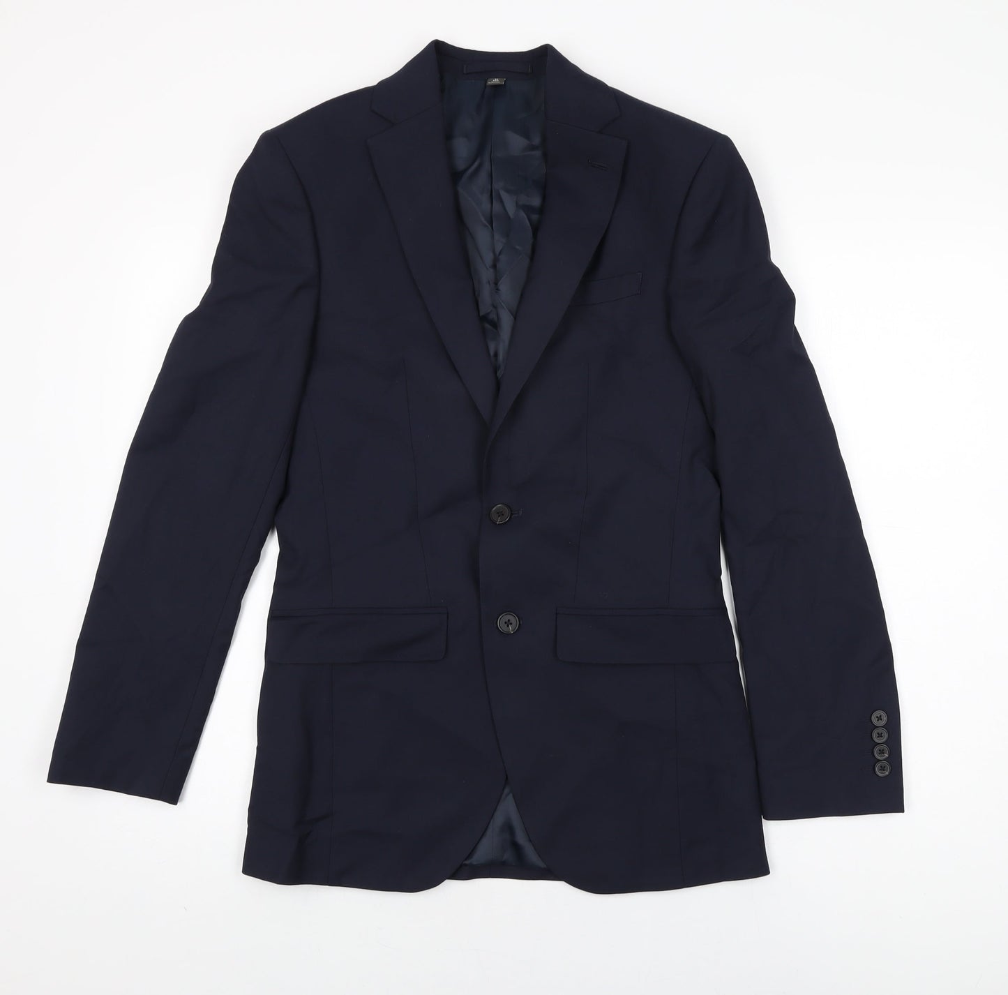 Mens UK Size 34 Marks and Spencer Regular Blue Suit Jacket