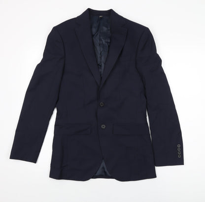 Mens UK Size 34 Marks and Spencer Regular Blue Suit Jacket