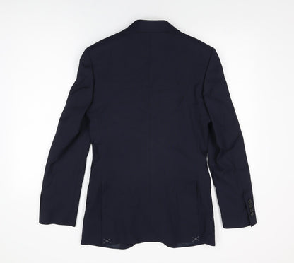 Mens UK Size 34 Marks and Spencer Regular Blue Suit Jacket