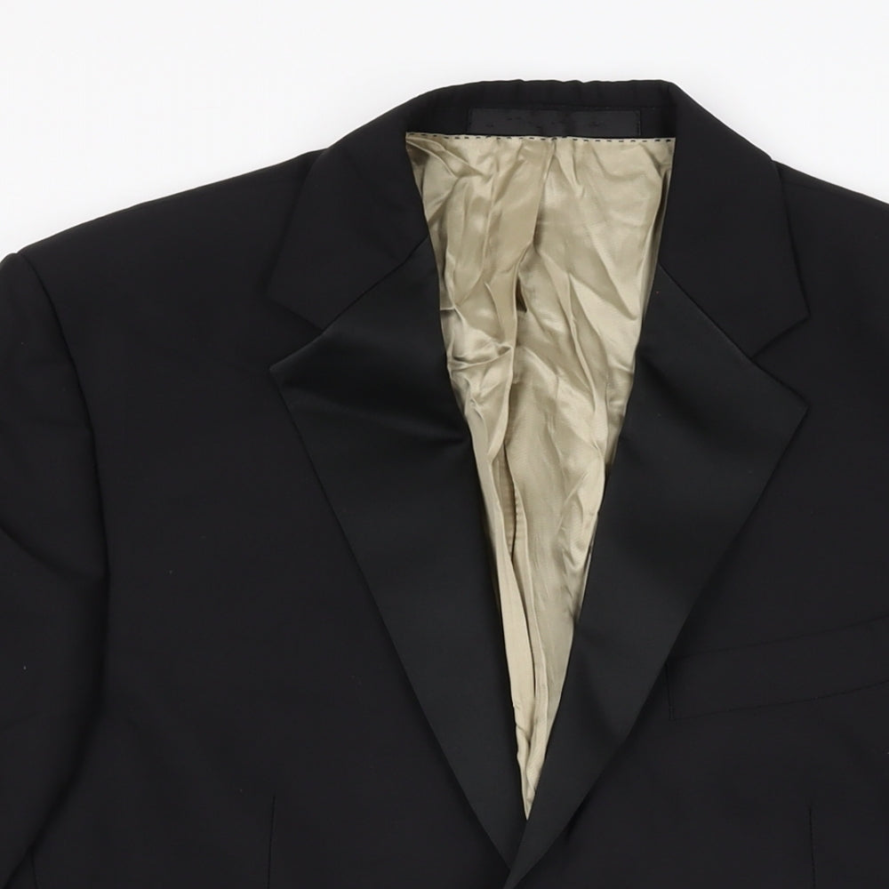 Mens UK Size 38 Marks and Spencer Regular Black Suit Jacket