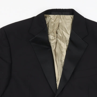 Mens UK Size 38 Marks and Spencer Regular Black Suit Jacket