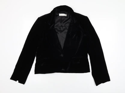 Country Casuals Womens Black Jacket Size 14 Button
