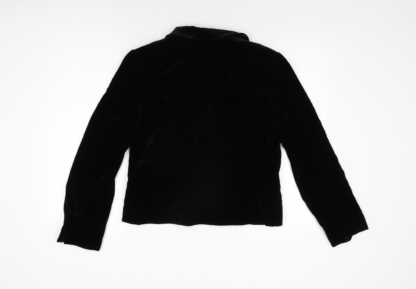 Country Casuals Womens Black Jacket Size 14 Button