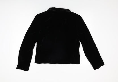 Country Casuals Womens Black Jacket Size 14 Button