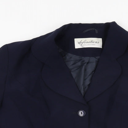 Womens UK Size 10 Definitions Blue Jacket