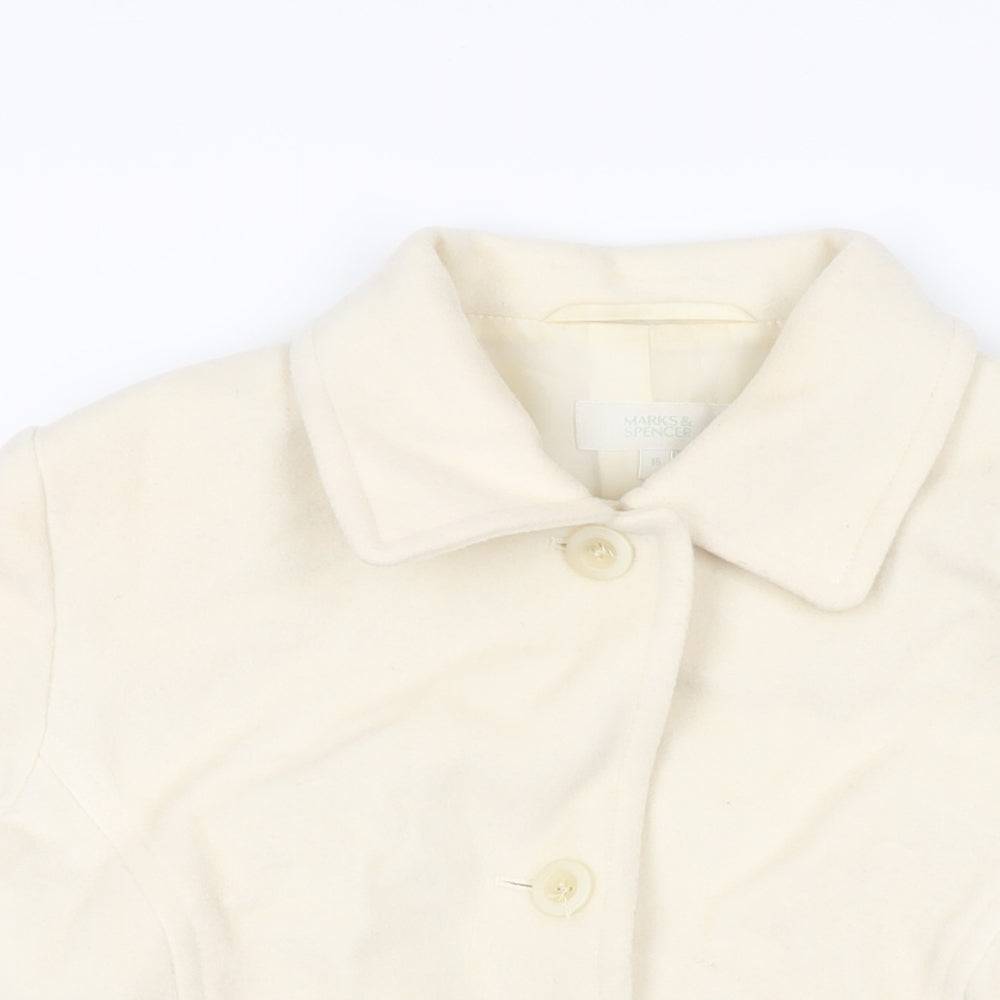 Womens UK Size 16 Marks and Spencer Ivory Jacket