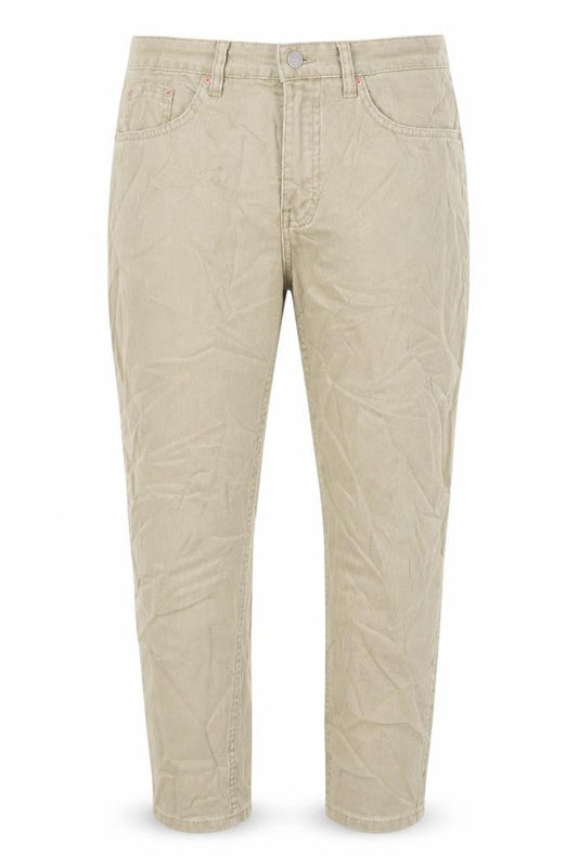 Womens UK Size 12 Zara Regular Fit Tapered Beige Jeans