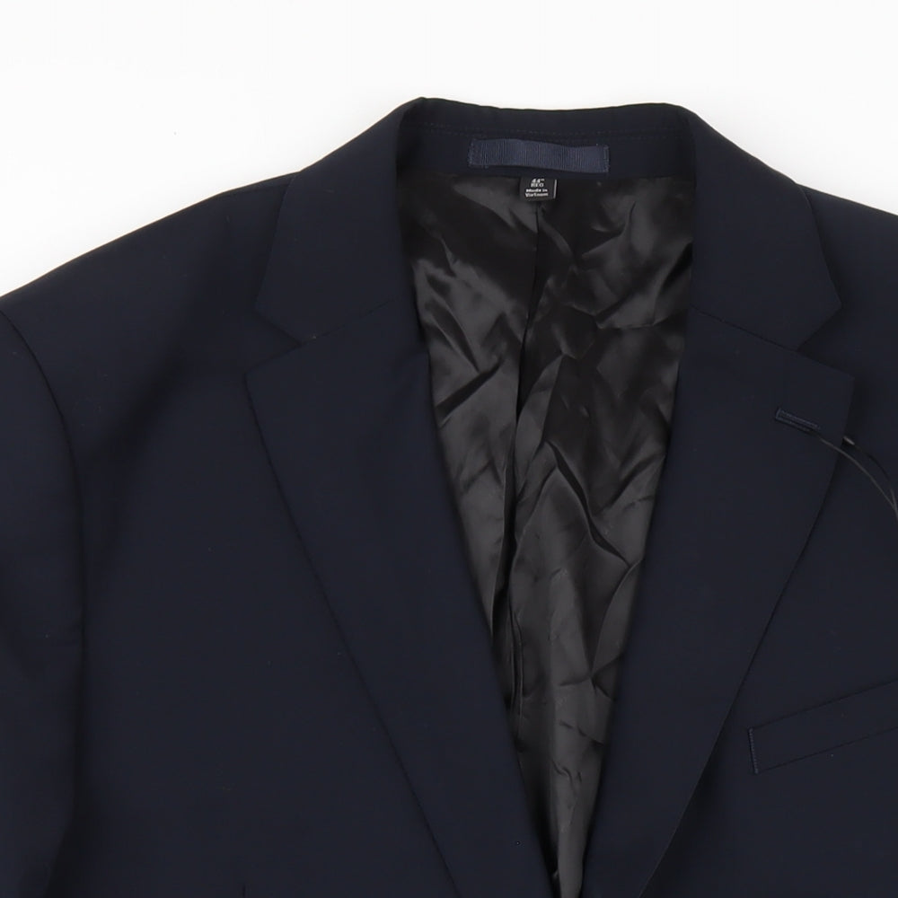 Autograph Mens Blue Wool Jacket Blazer Size 44 Regular