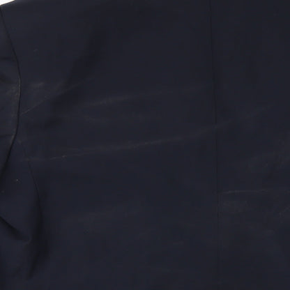 Autograph Mens Blue Wool Jacket Blazer Size 44 Regular