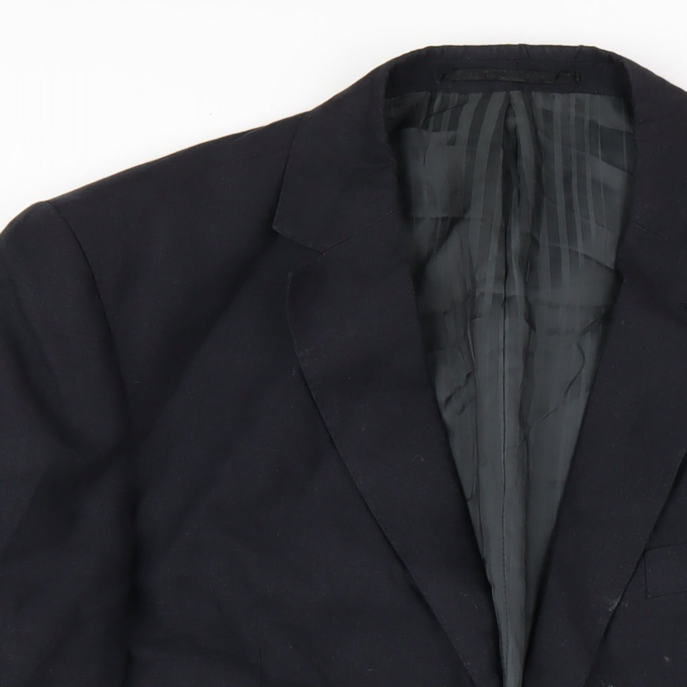 Mens UK Size 42 Fellini Regular Blue Suit Jacket