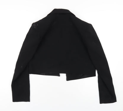 PINKO Womens Black Jacket Blazer Size 8
