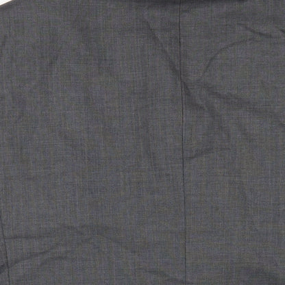 Austin Reed Mens Grey Wool Jacket Blazer Size 46 Regular