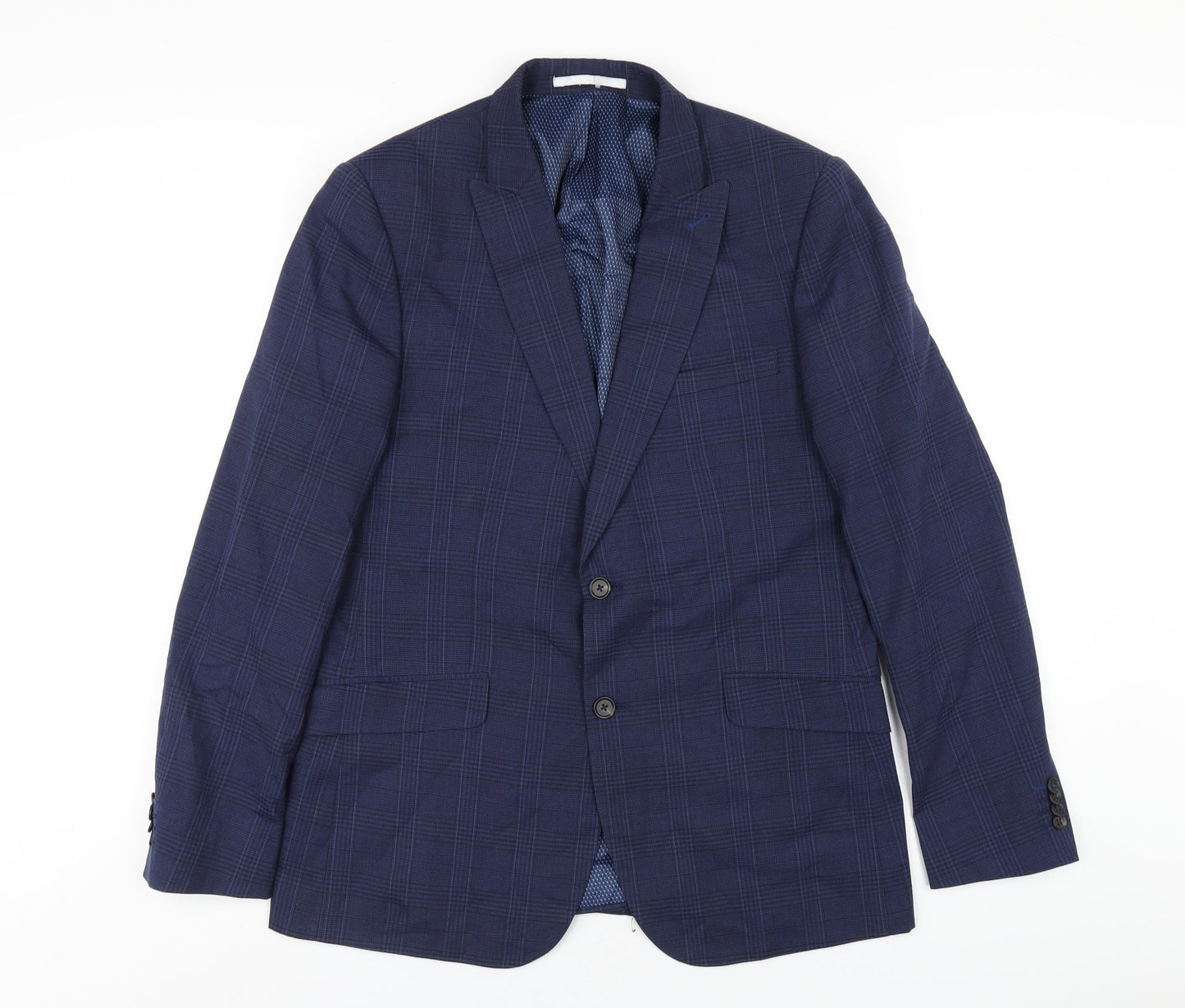 Mens UK Size 42 Burton Regular Blue Suit Jacket