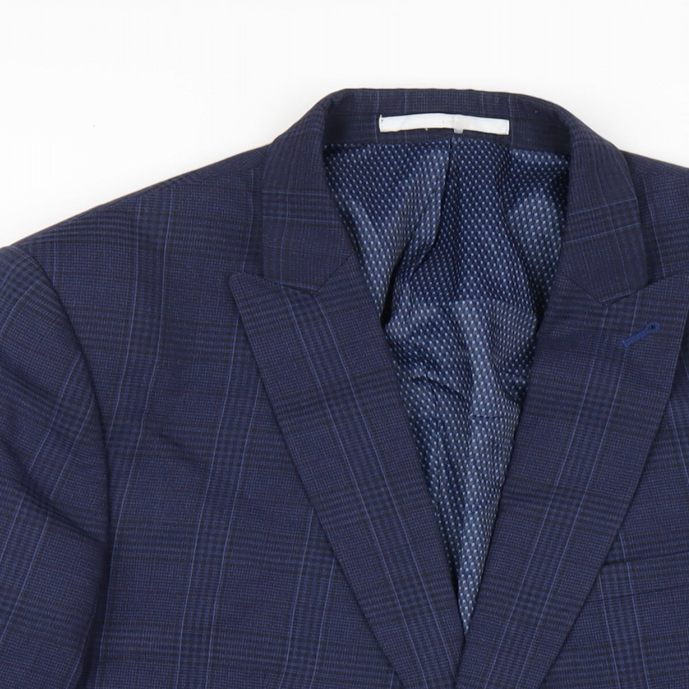 Mens UK Size 42 Burton Regular Blue Suit Jacket