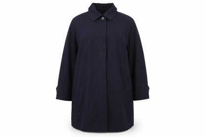 David Barry Womens Blue Overcoat Coat Size 20 Button