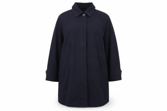 David Barry Womens Blue Overcoat Coat Size 20 Button
