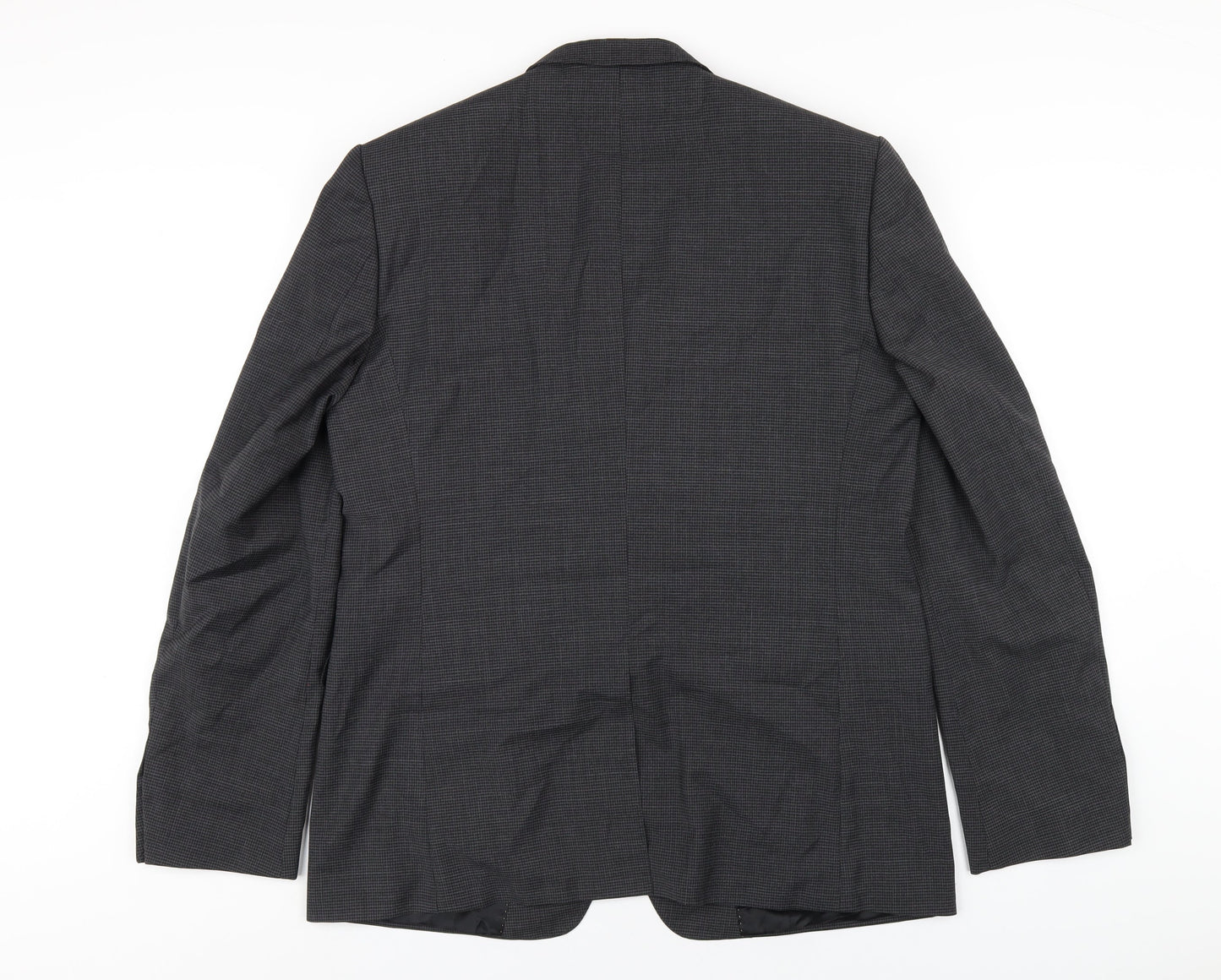Tiger of Sweden Mens Grey Polyester Jacket Blazer Size 52 Regular