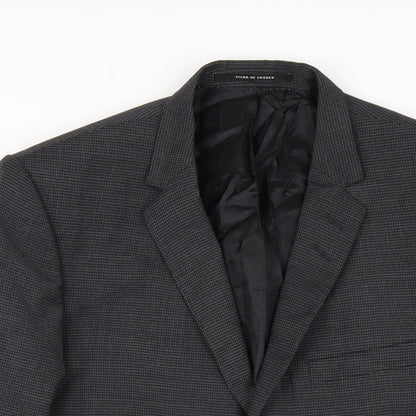 Tiger of Sweden Mens Grey Polyester Jacket Blazer Size 52 Regular