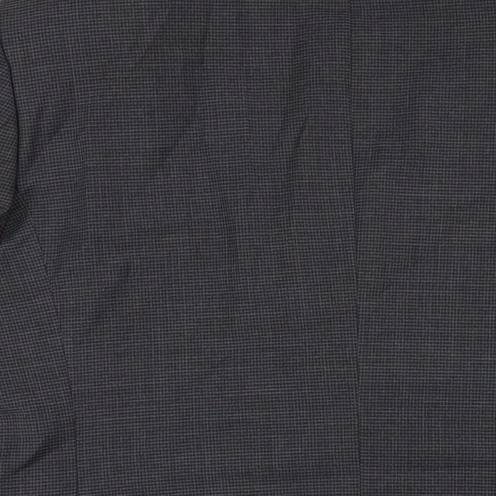 Tiger of Sweden Mens Grey Polyester Jacket Blazer Size 52 Regular
