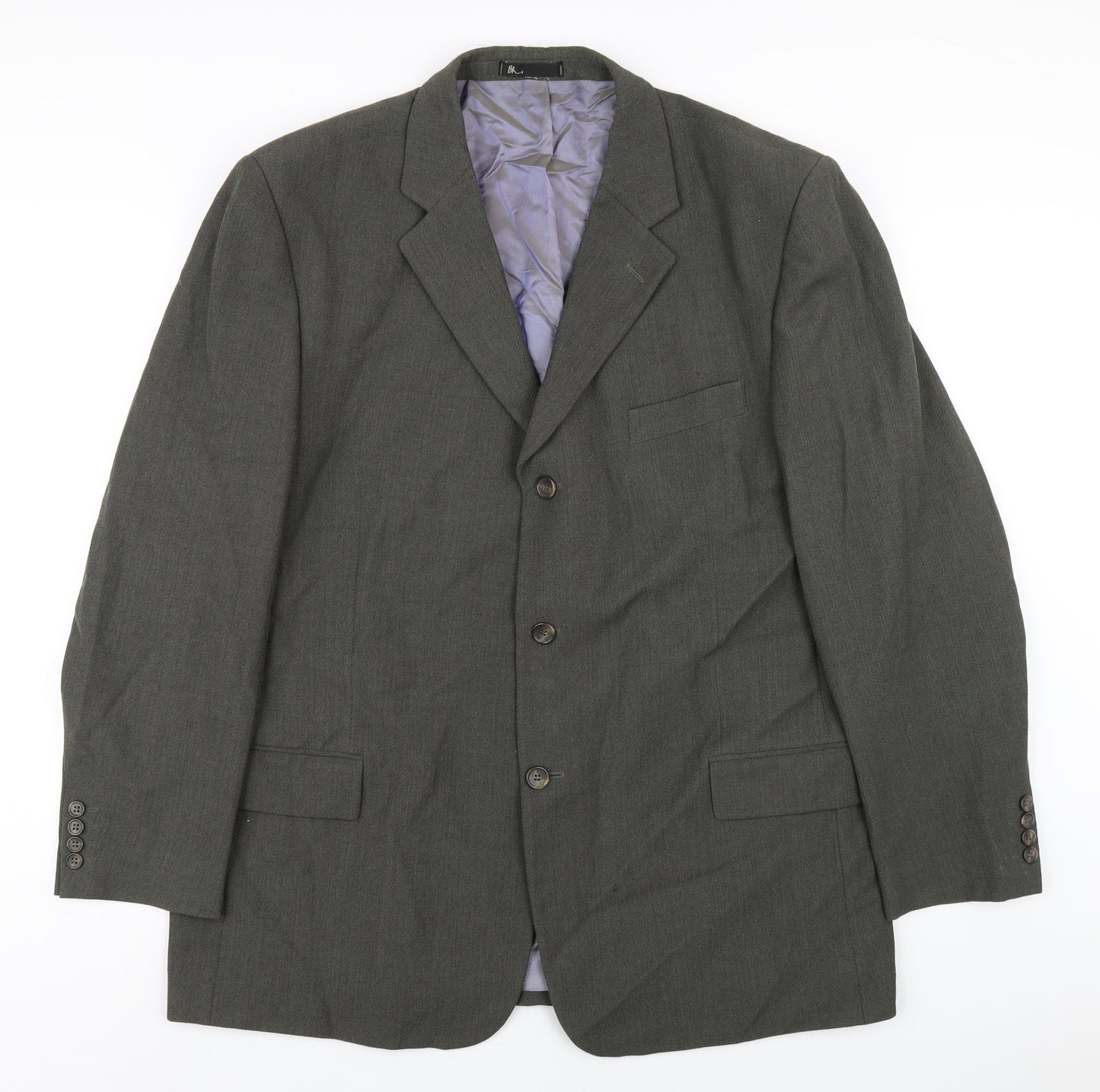 Mens UK Size 46 BHS Regular Green Suit Jacket