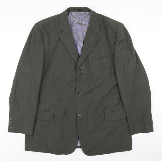 Mens UK Size 46 BHS Regular Green Suit Jacket