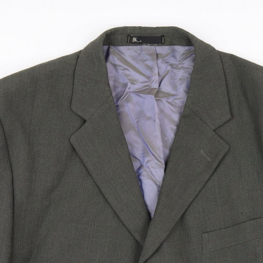 Mens UK Size 46 BHS Regular Green Suit Jacket