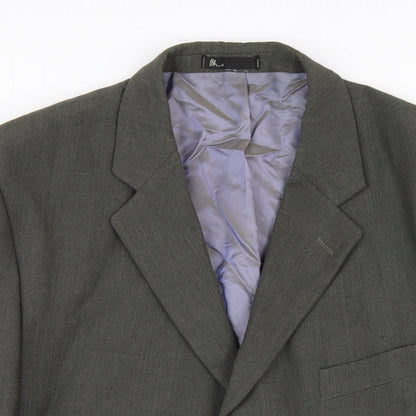 Mens UK Size 46 BHS Regular Green Suit Jacket