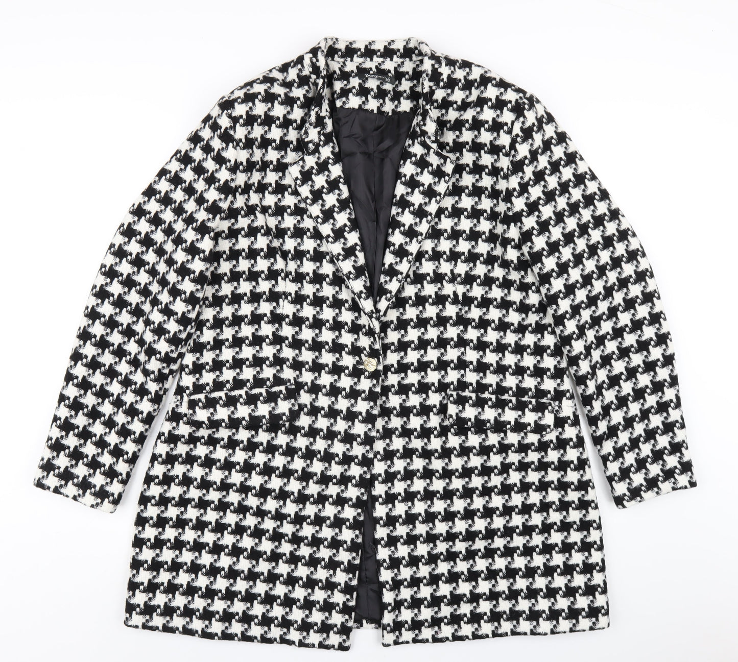 Womens UK Size 18 Bonmarché Black Overcoat