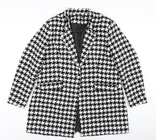 Womens UK Size 18 Bonmarché Black Overcoat