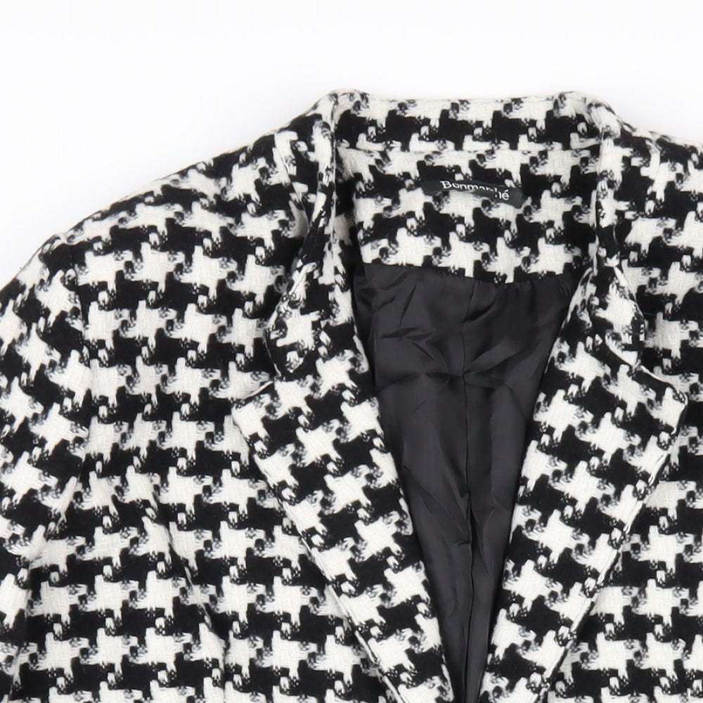 Womens UK Size 18 Bonmarché Black Overcoat