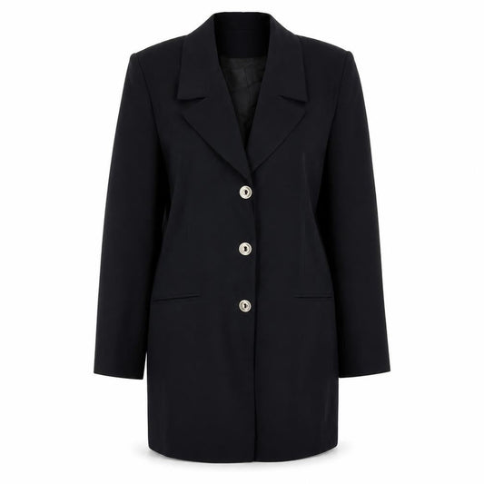 Sasha Womens Blue Jacket Blazer Size 14 Button