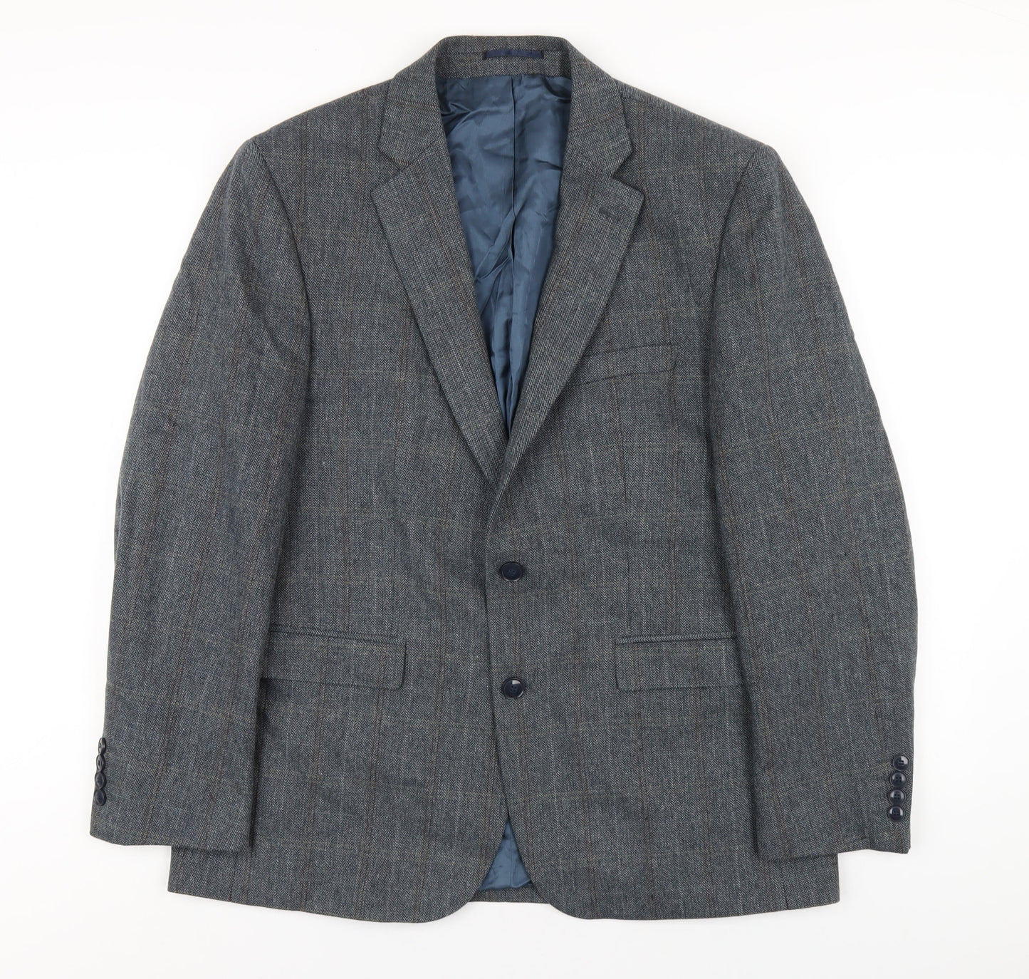 Mens UK Size 42 Wellington Regular Blue Suit Jacket