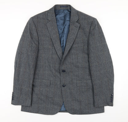Mens UK Size 42 Wellington Regular Blue Suit Jacket