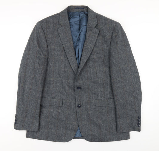 Mens UK Size 42 Wellington Regular Blue Suit Jacket